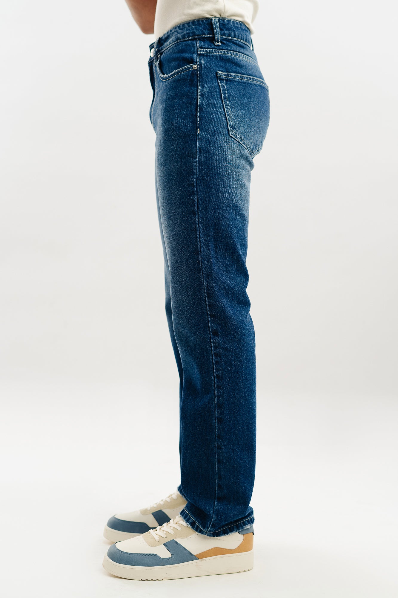 Azure Blue Men's Straight Fit Jeans