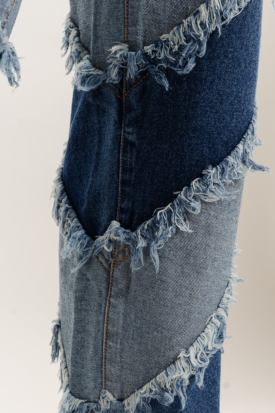 Men's Peeled Blue Straight Jeans