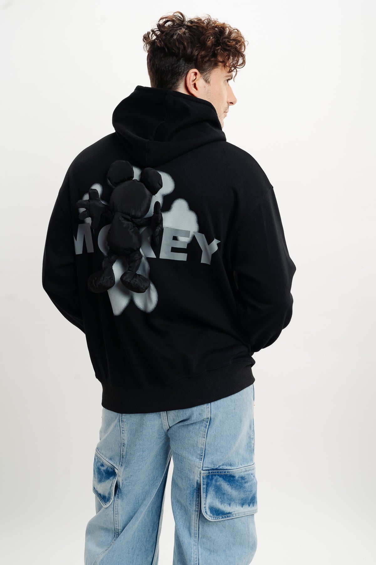 Black mickey hoodie online