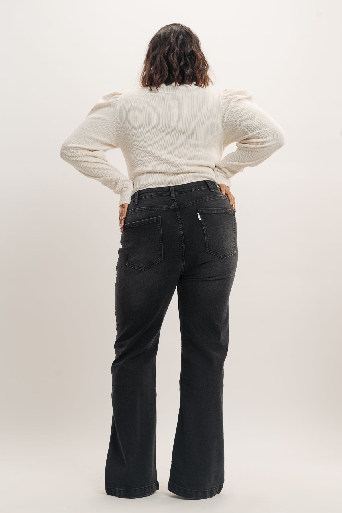 Curve Black Bootcut Jeans