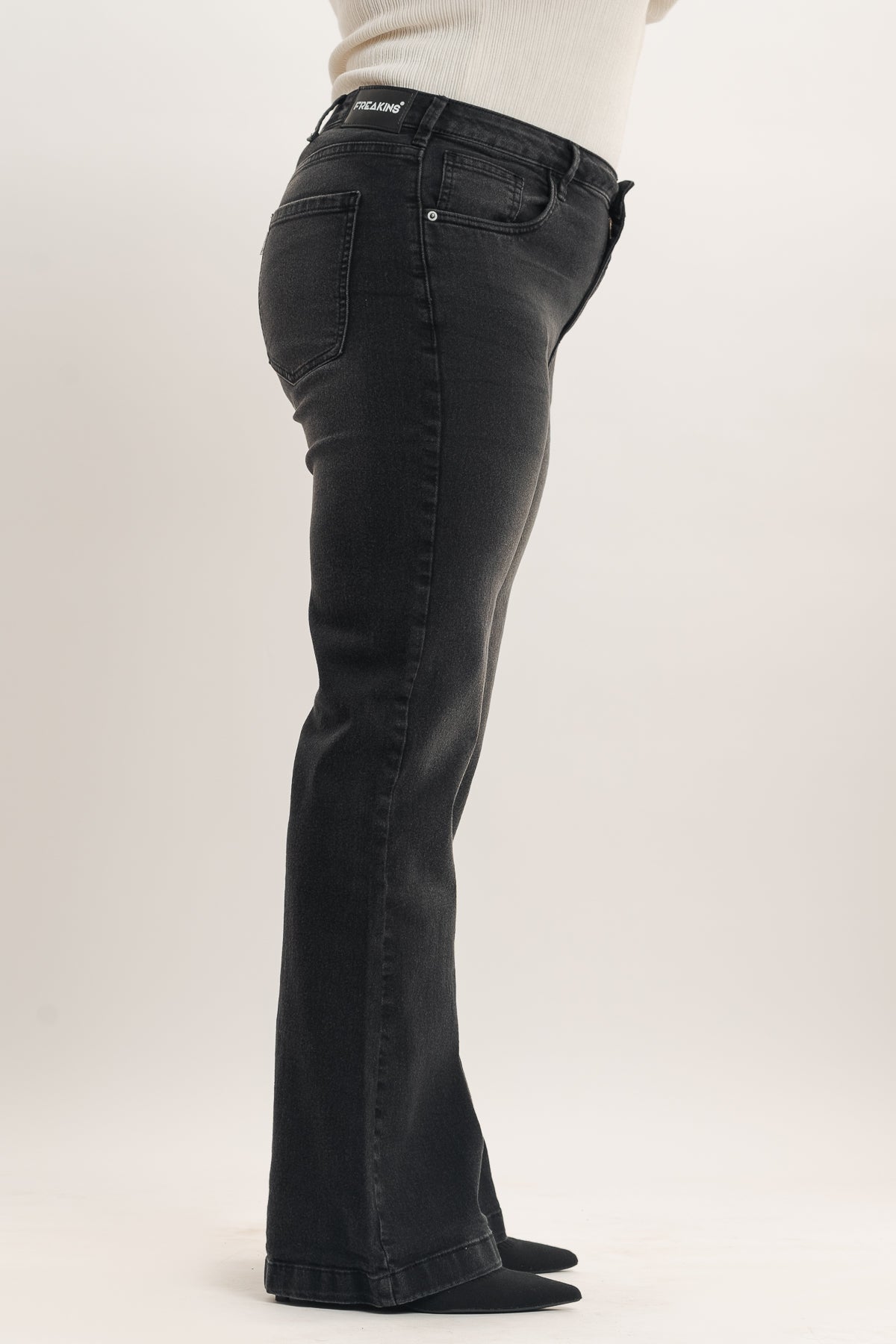 Curve Black Bootcut Jeans