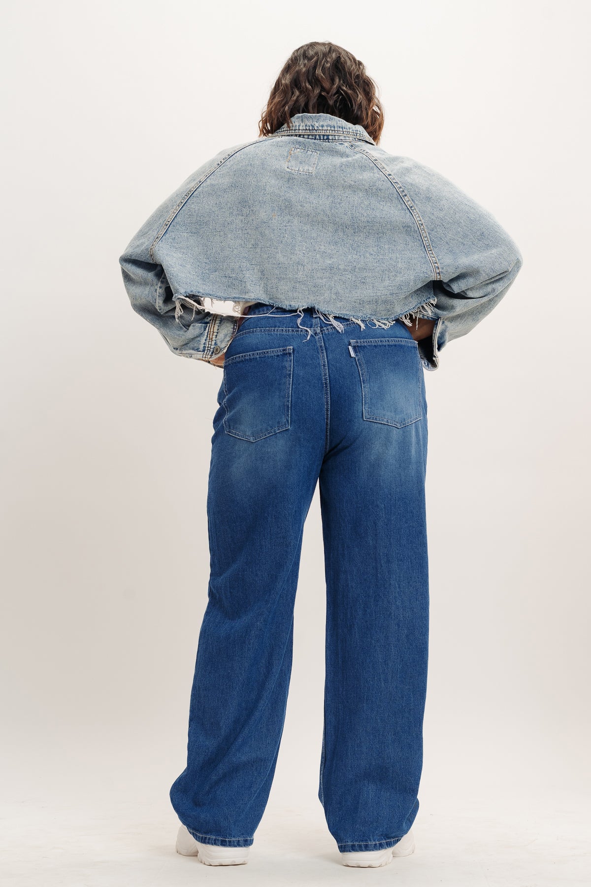 Curve Modish Blue Straight Jeans