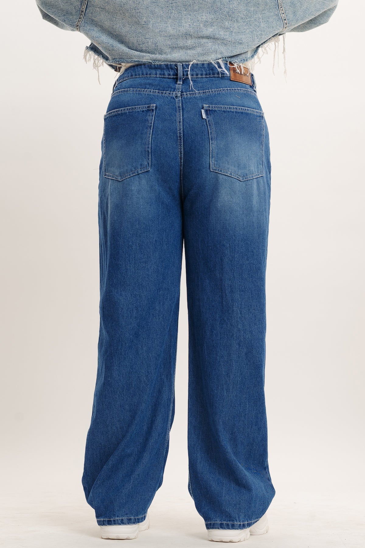 Curve Modish Blue Straight Jeans