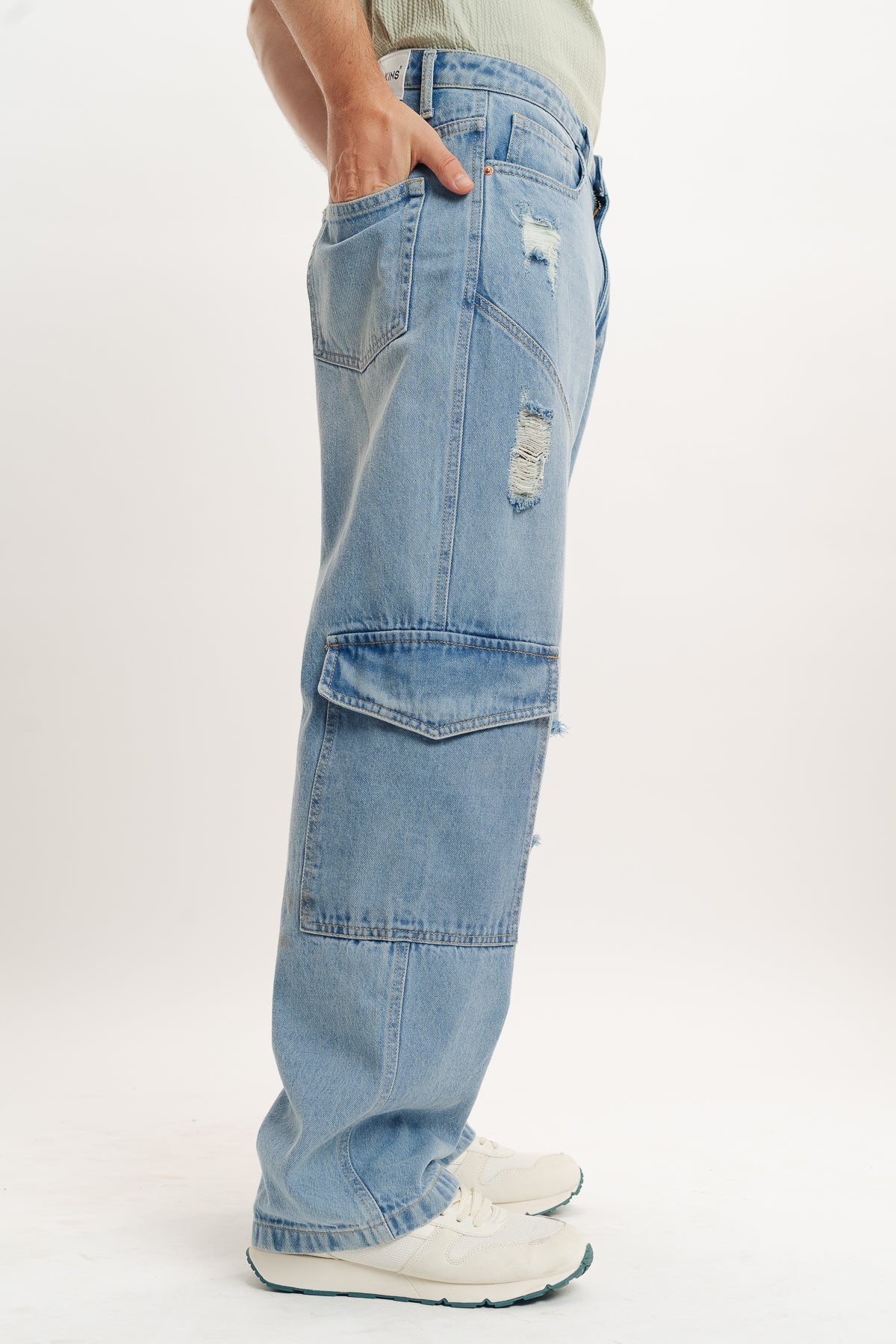 Men's Mid Blue Relaxed Jeans