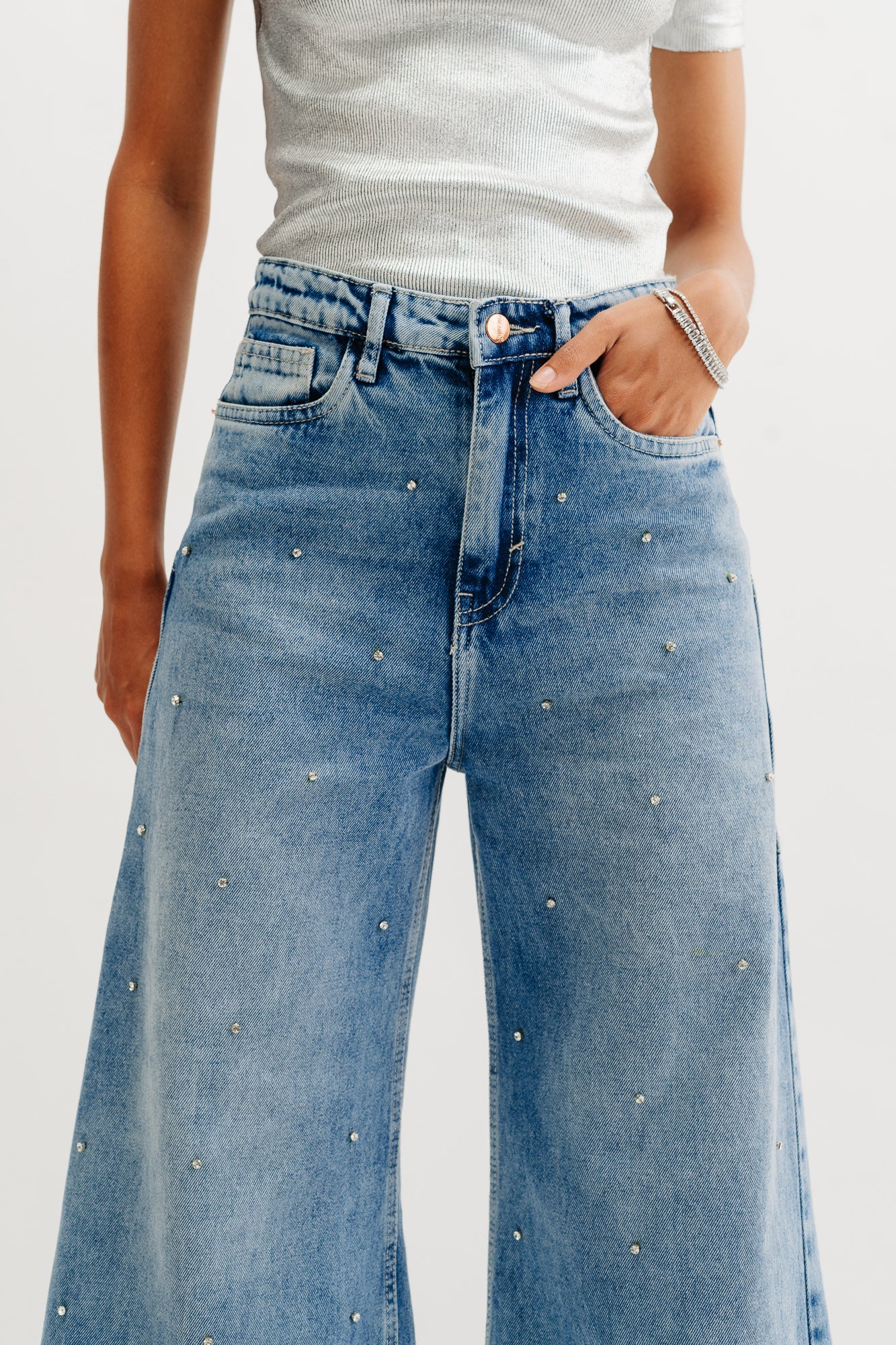 Embezzled Flare Jeans