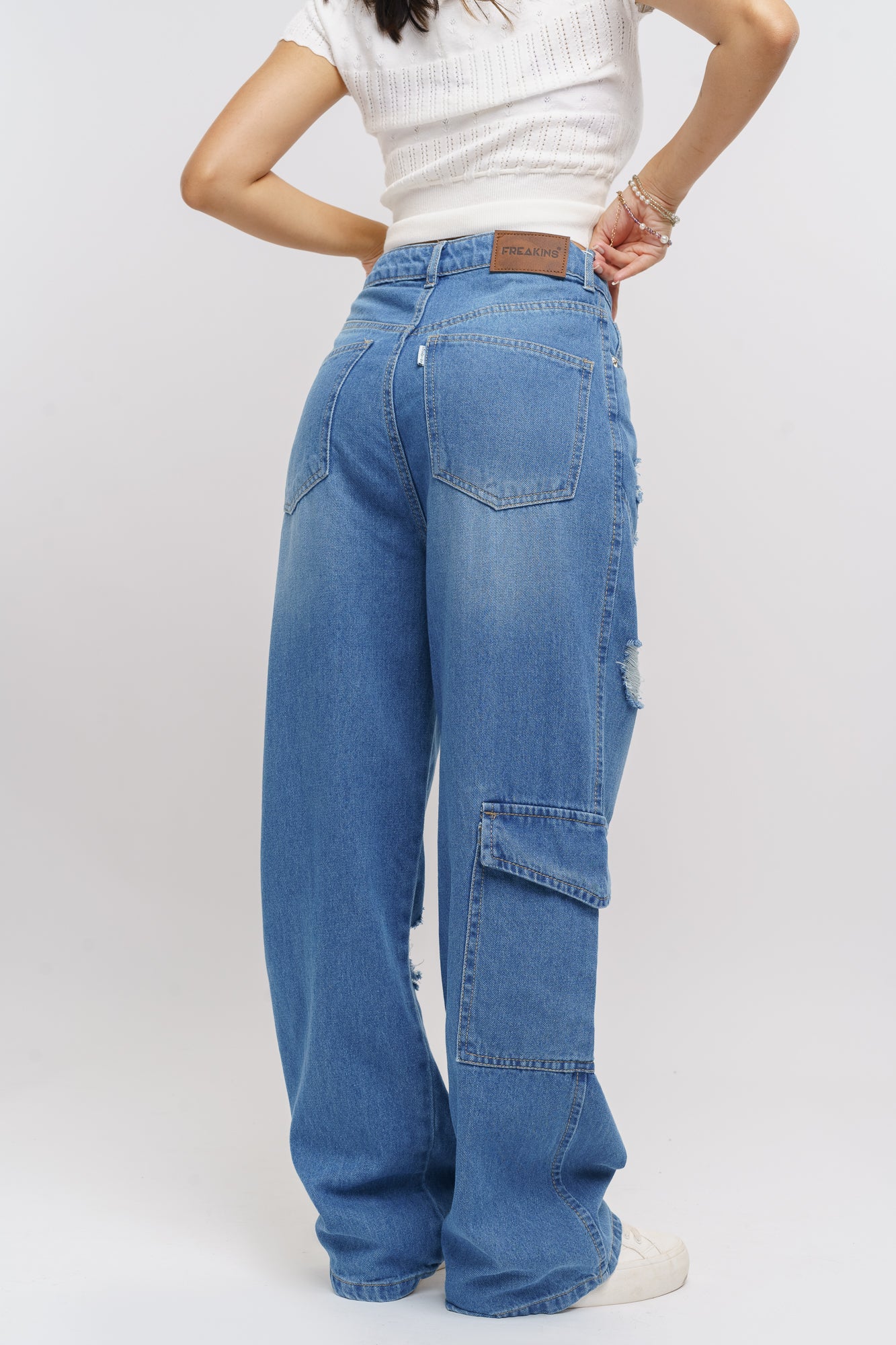 Blue Draw Ofs Women's Baggy Straight Jeans