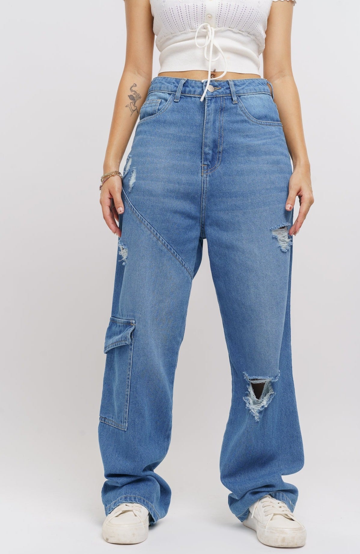 Blue Draw Ofs Women's Baggy Straight Jeans