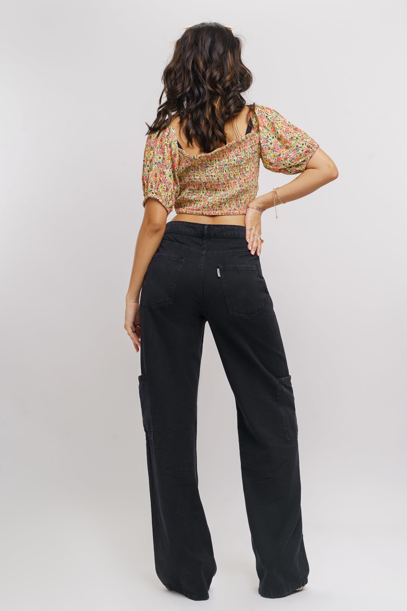 Inky Women's Straight Cargo Jeans