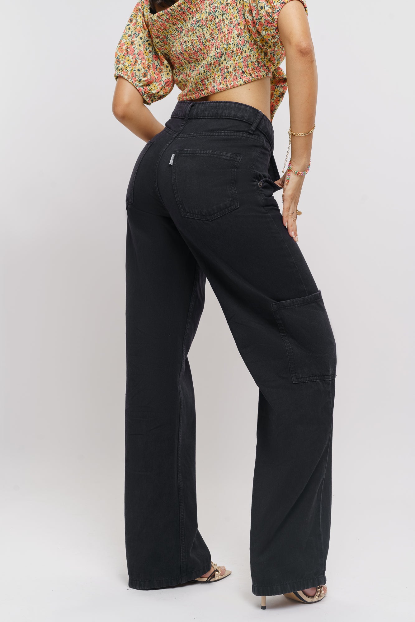 Inky Women's Straight Cargo Jeans