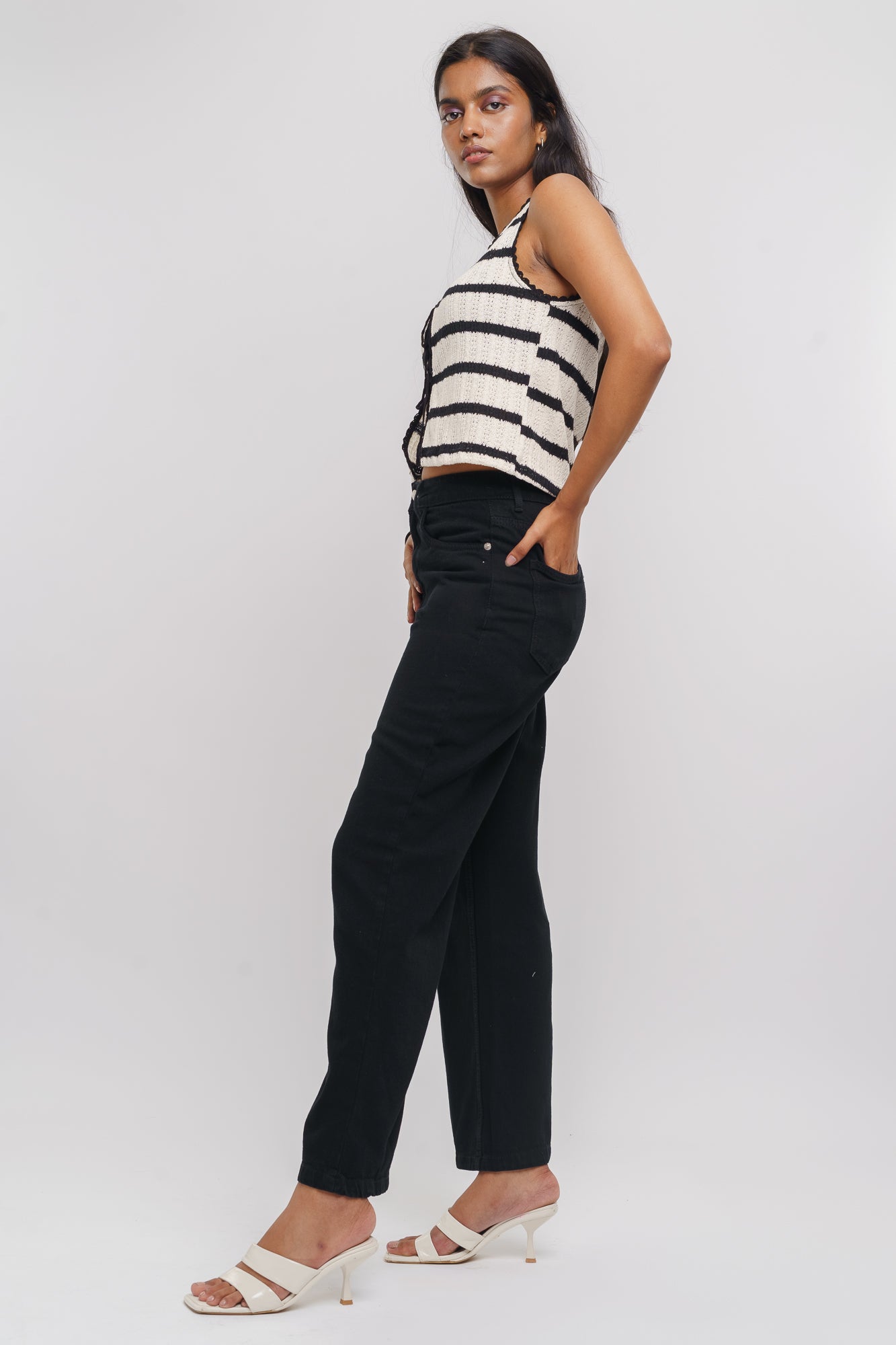 Black Women's Straight Jeans