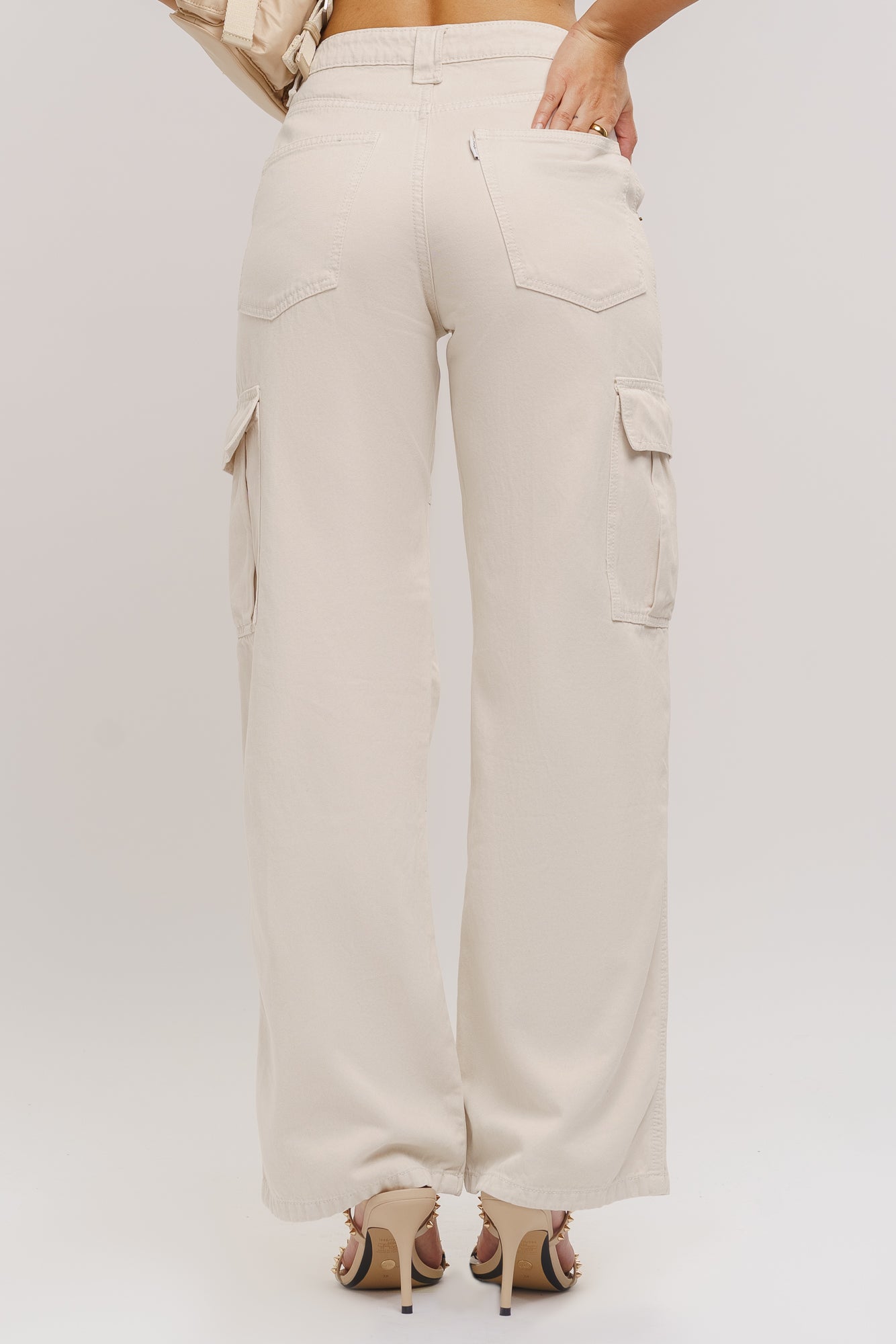 ECRU CARGO PANTS