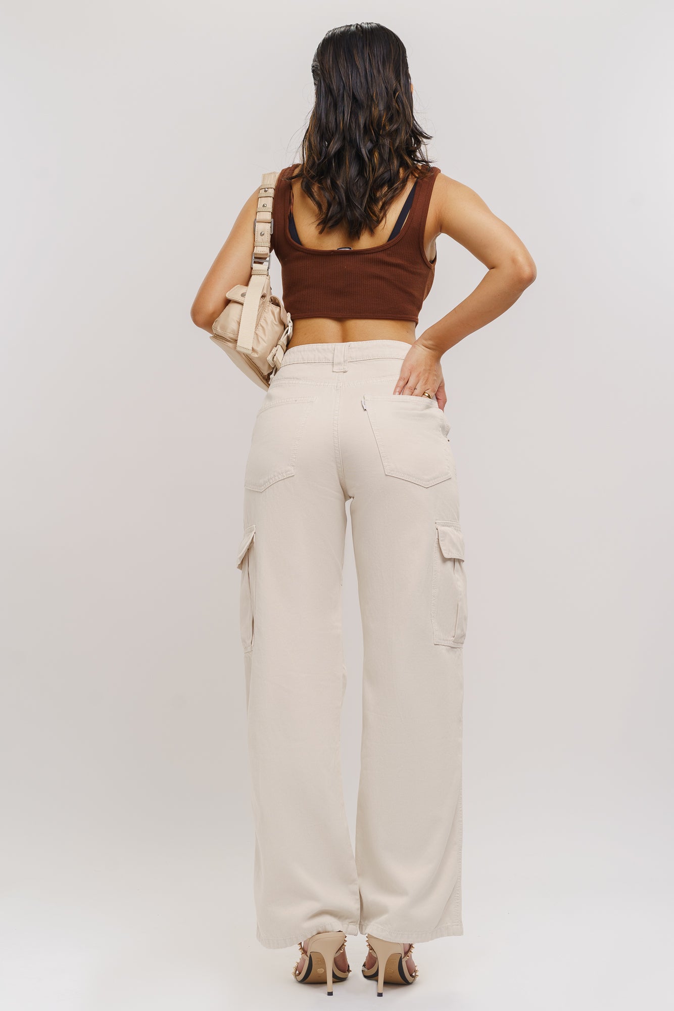 ECRU CARGO PANTS