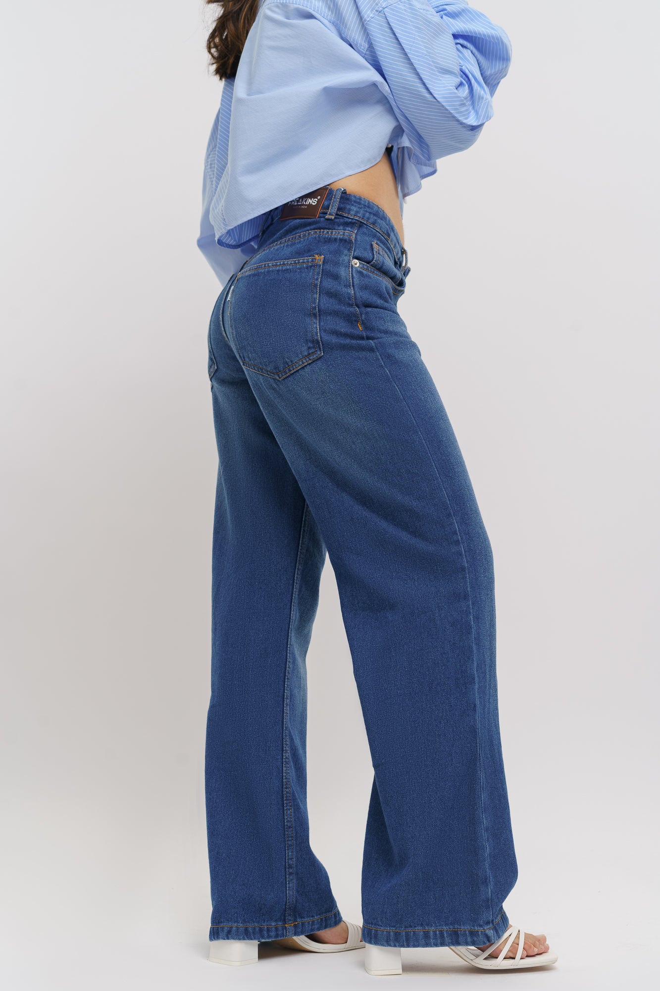 Core Blue Women's Wide Jeans