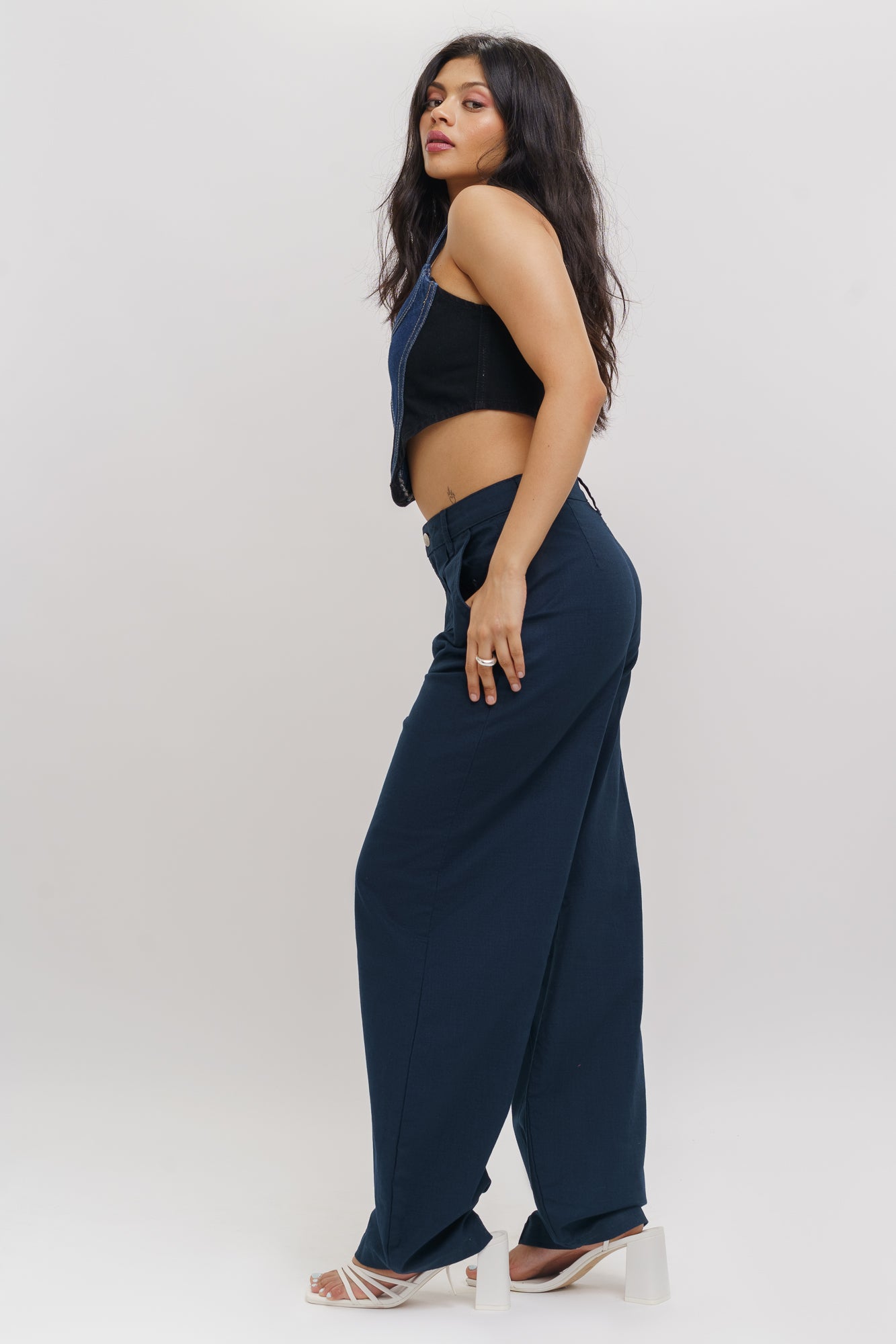 Dark Navy Ballon Pants