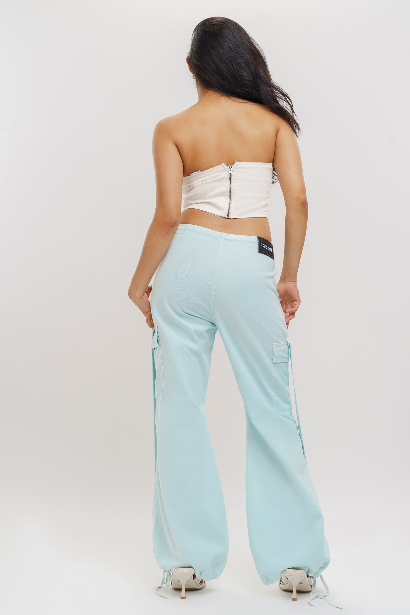 Sky Low Waist Baggy Joggers