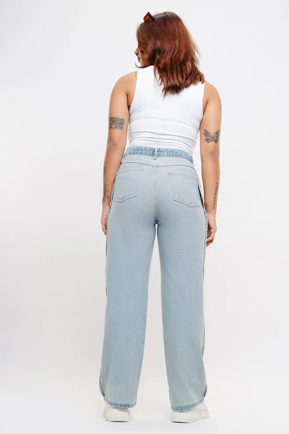 Reverse Tinted Straight Jeans