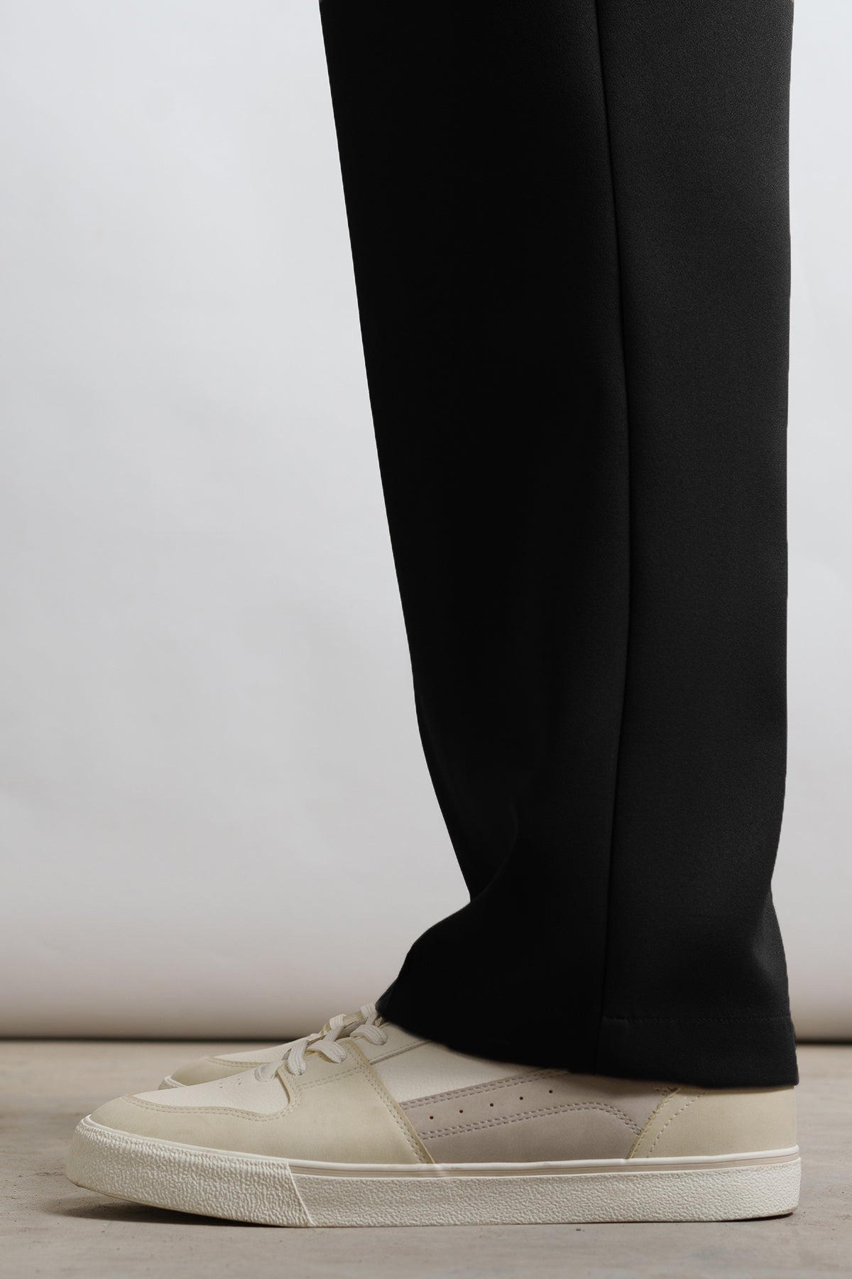 Blackout Buckle Detail Men's Straight Korean Pants