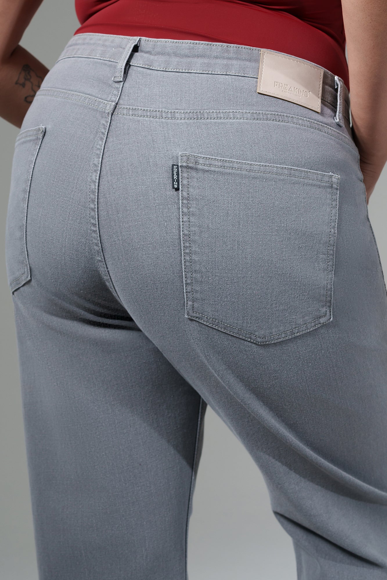 Curve Soft Grey Bootcut Jeans