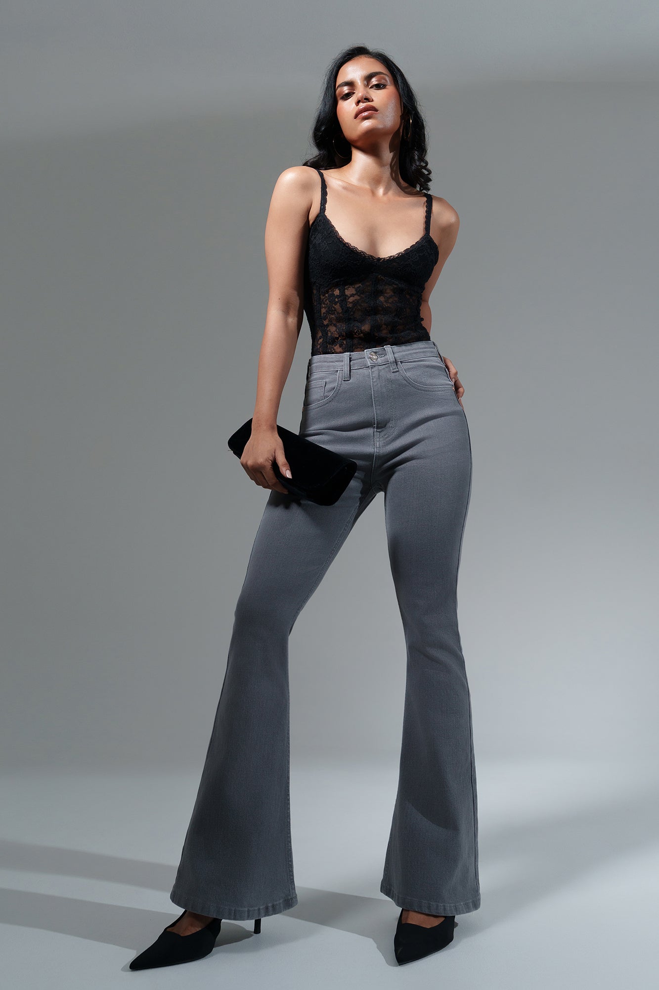 Cloud Grey Women's Bootcut Jeans