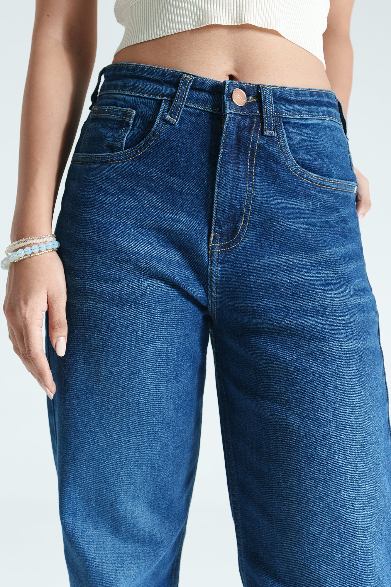 Deep Indigo Women's Straight Jeans