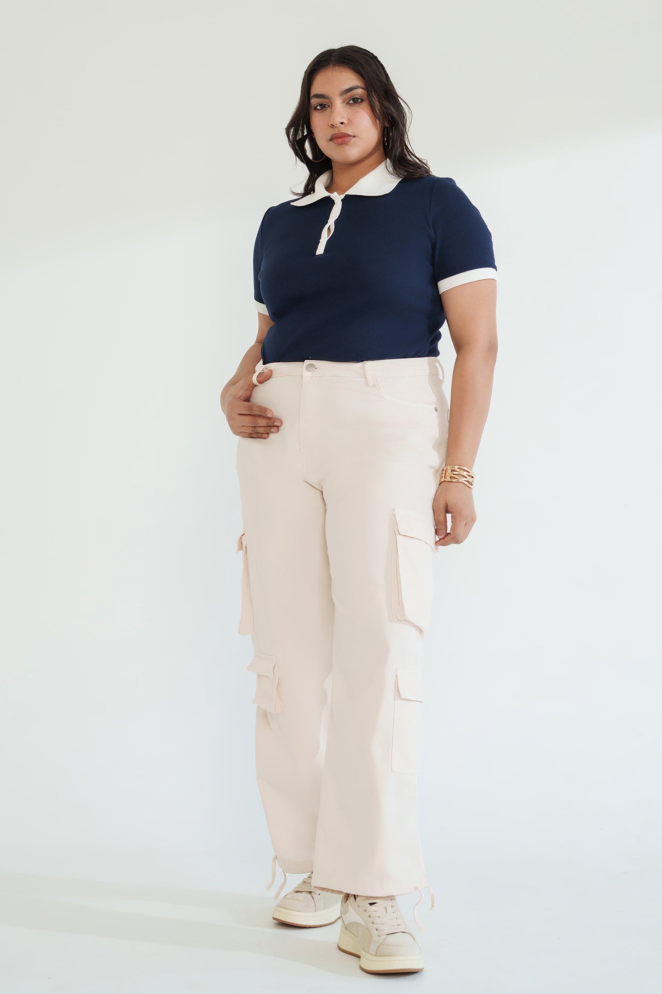 Curve Soft Ecru Cargo