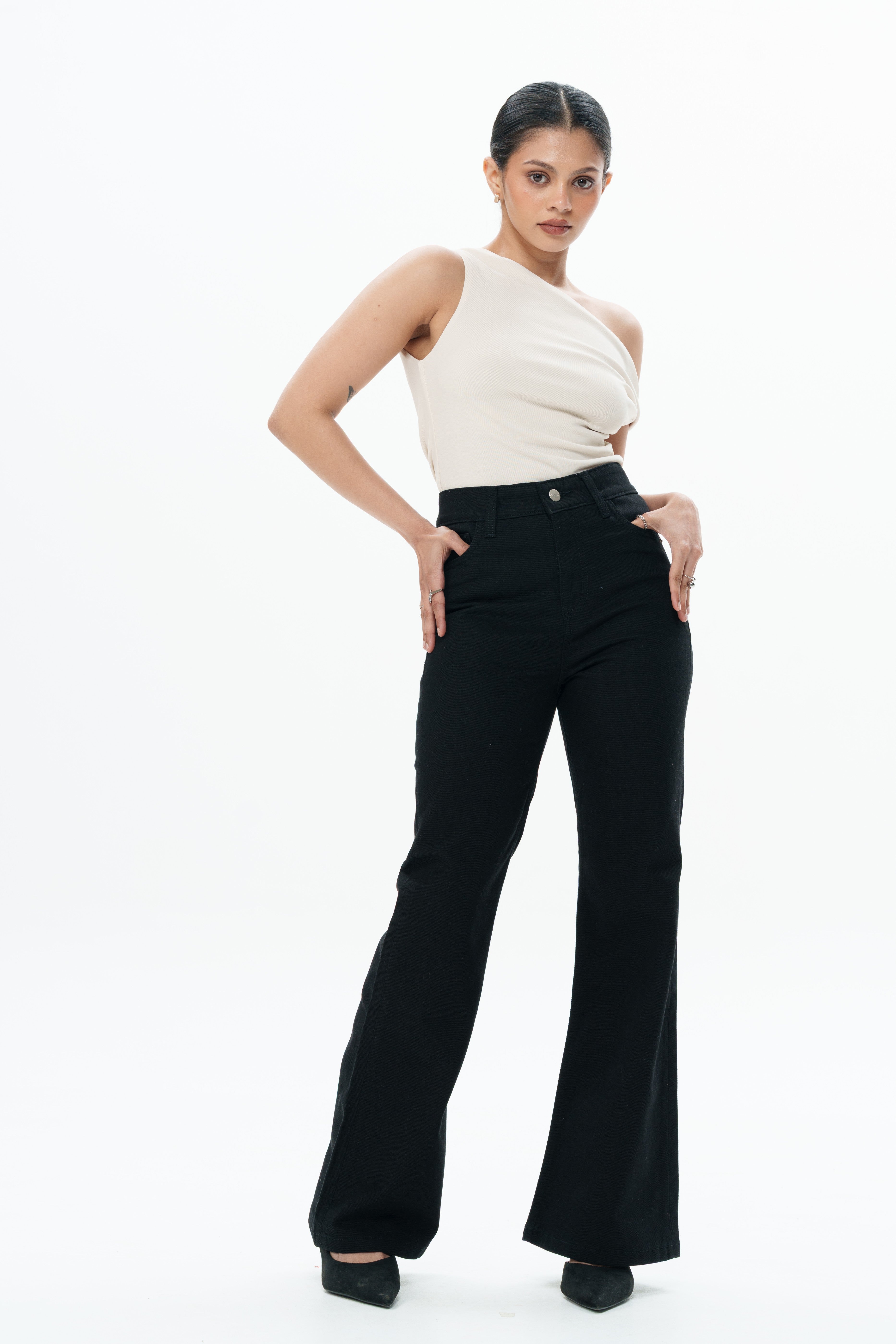 Dark Matter Black Bootcut Jeans