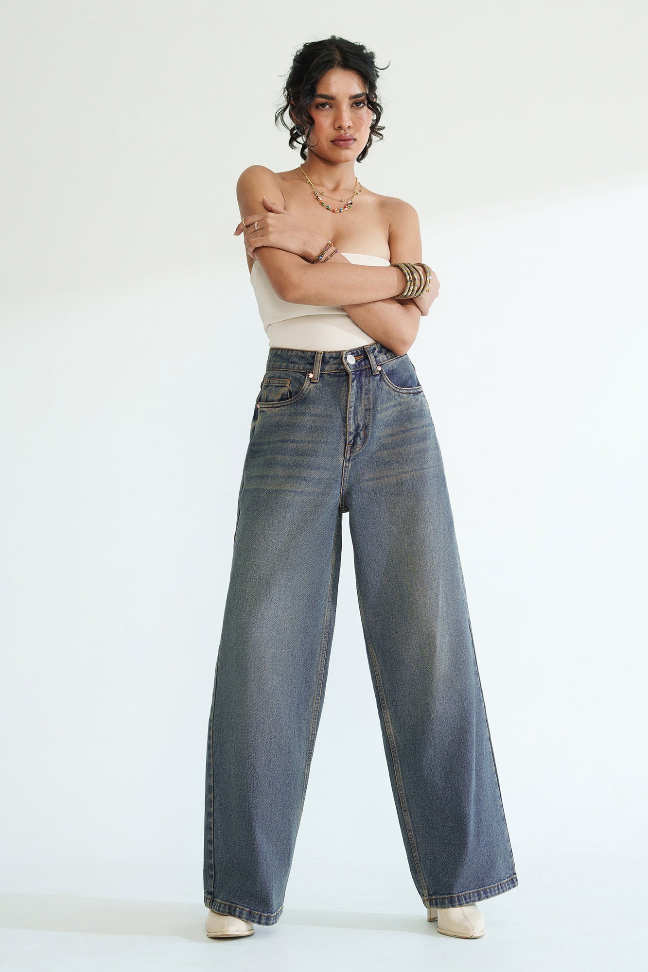 Essential Blue Women’s Wide Jeans