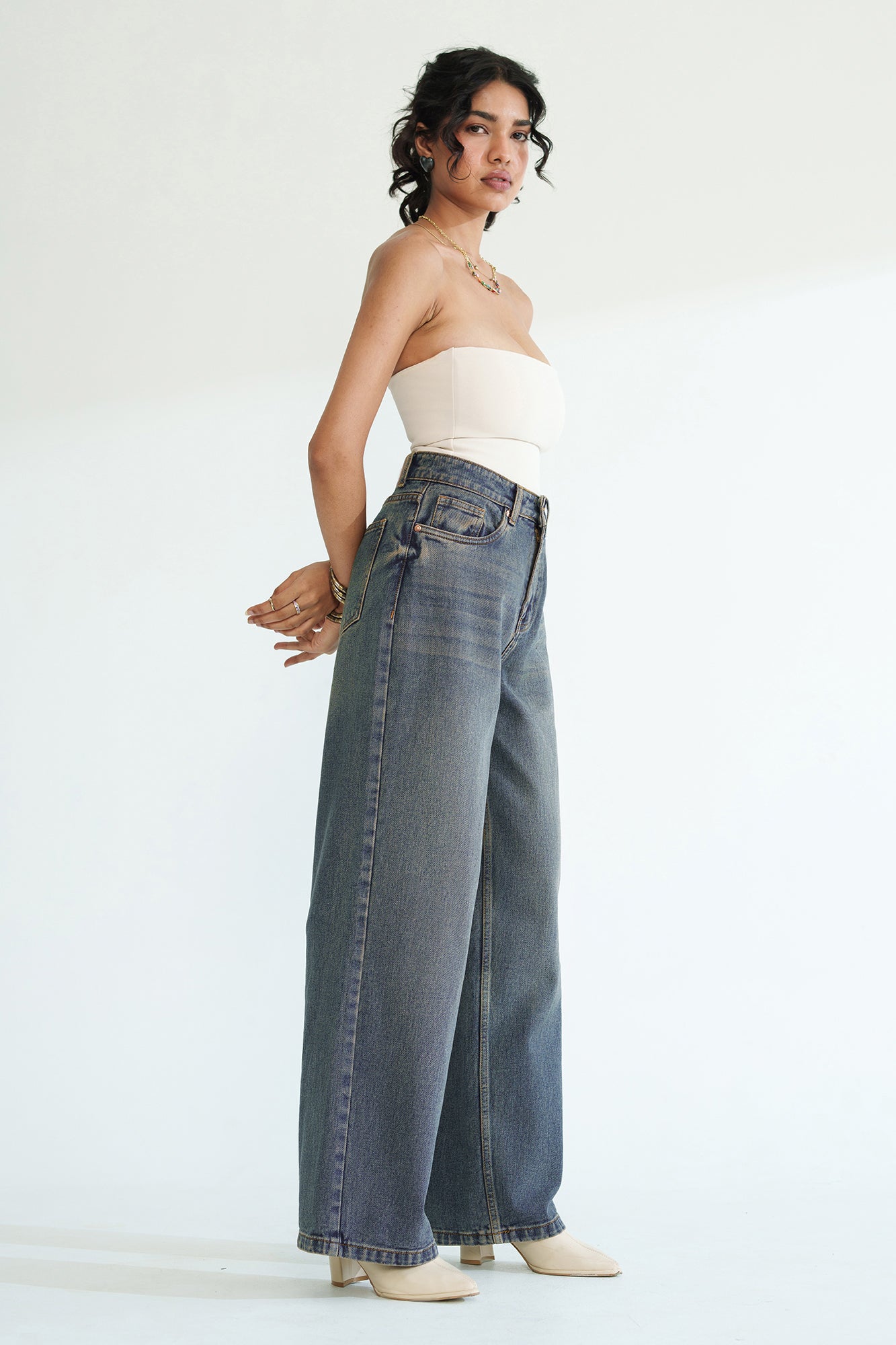 Essential Blue Women’s Wide Jeans