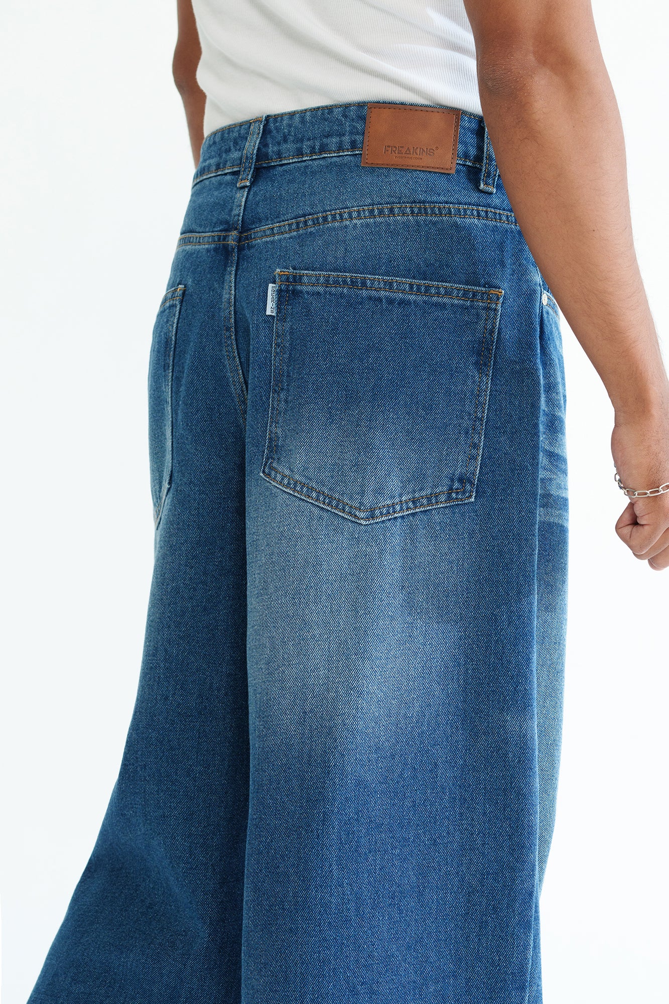 Bright Blue Men's Baggy Straight Jeans