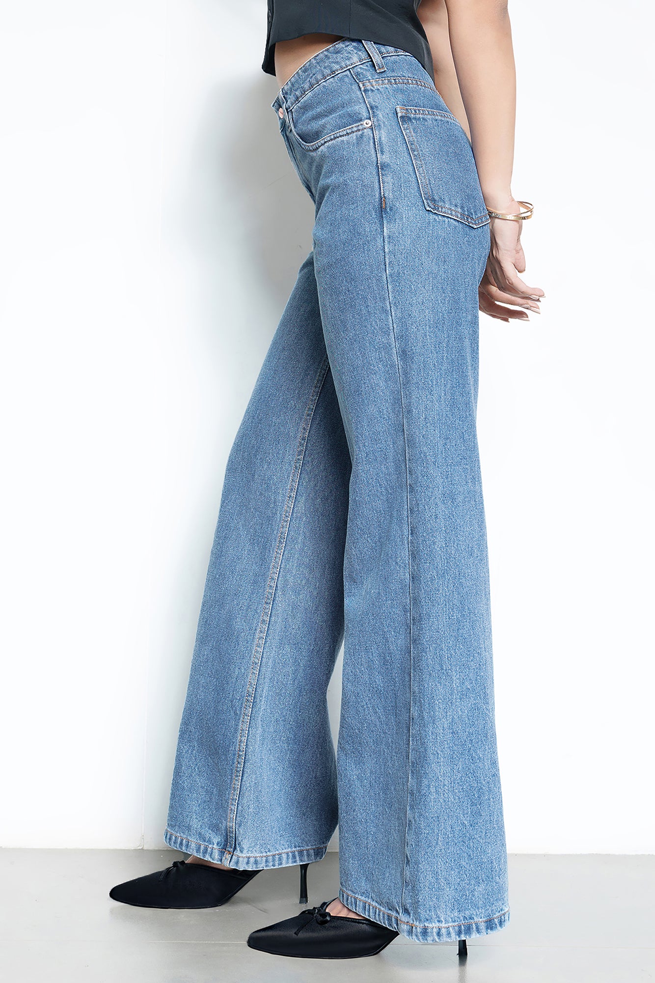Cool Blue Women's Wide Jeans