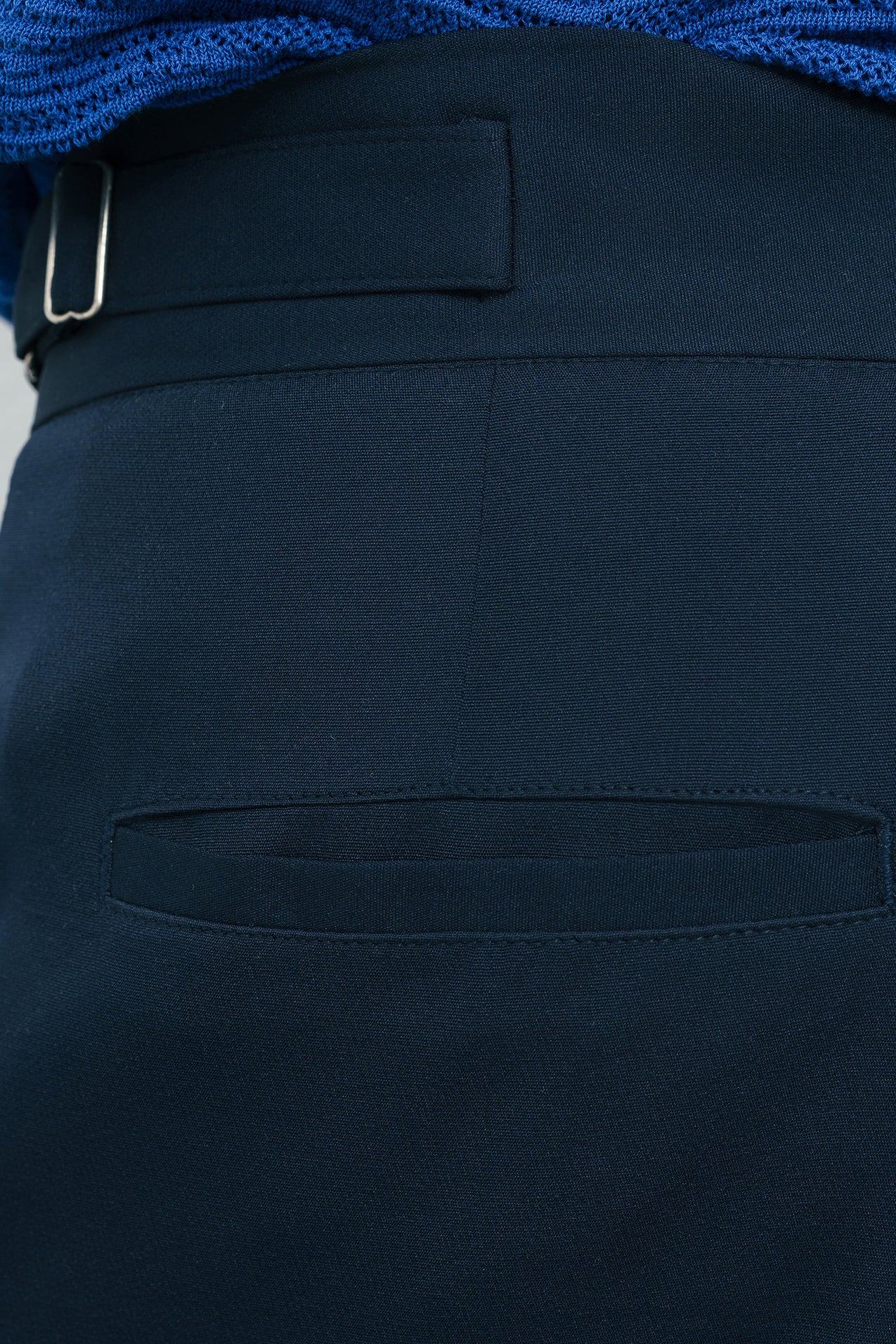 Silent Navy Adjustable Men's Straight Korean Pants