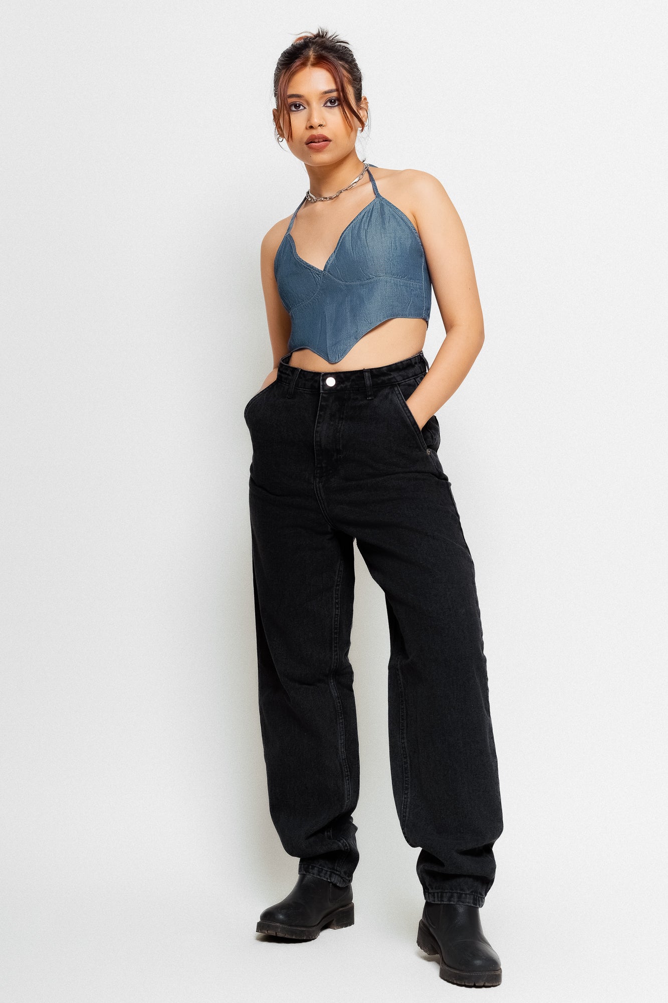 Black Women's Slouchy Jeans