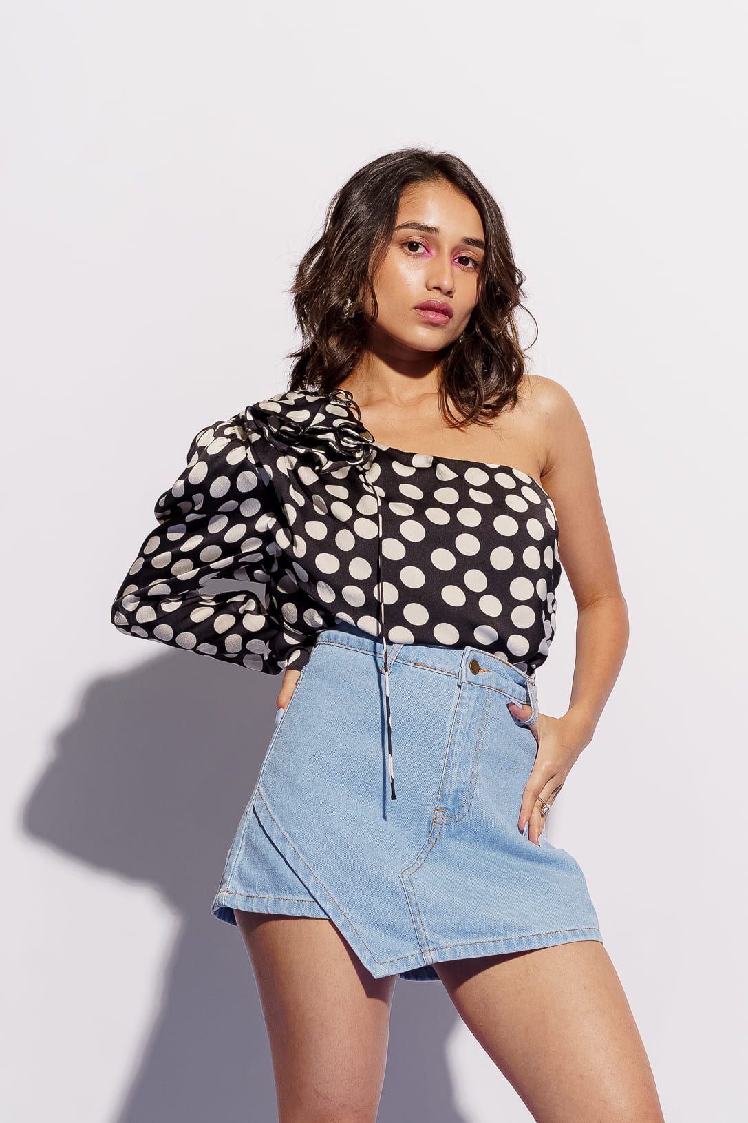 DIAGONAL LIGHT SKORTS