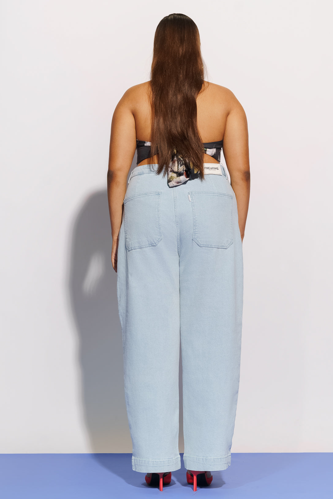 Curve brezzy straight jeans