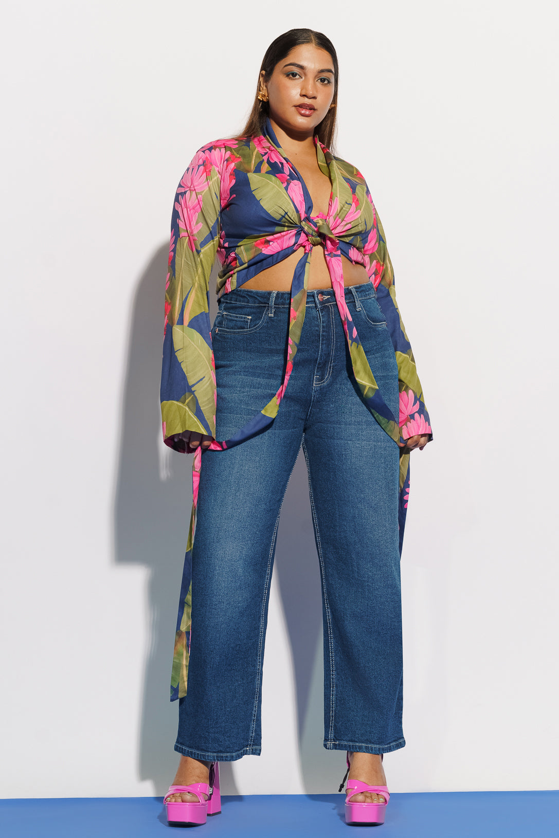 Curve Good Blue Straight Jeans