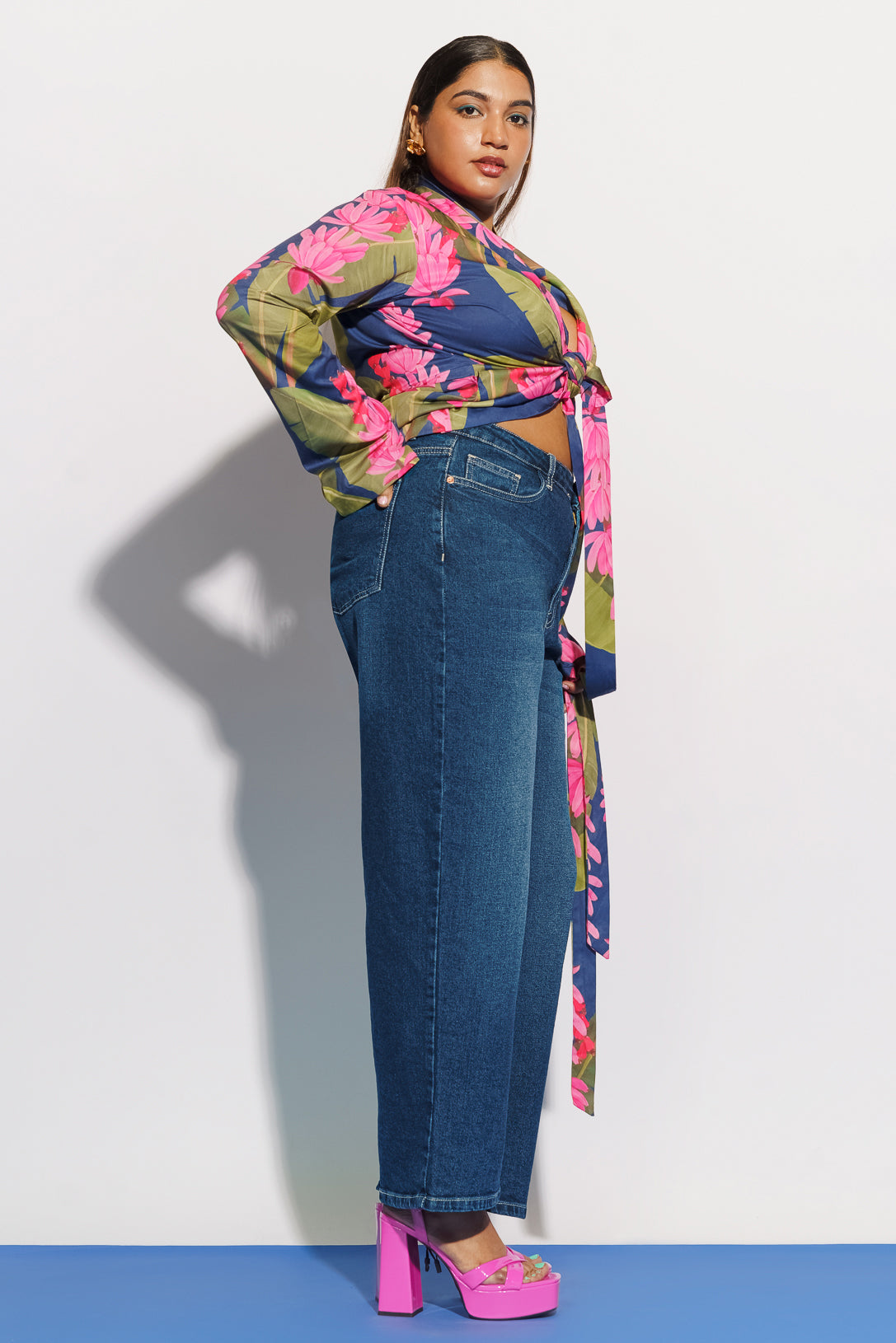 Curve Good Blue Straight Jeans