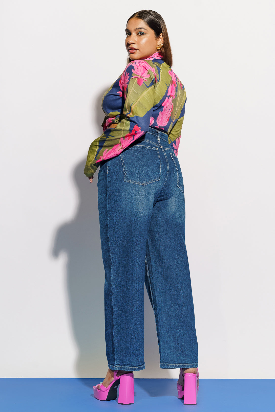 Curve Good Blue Straight Jeans