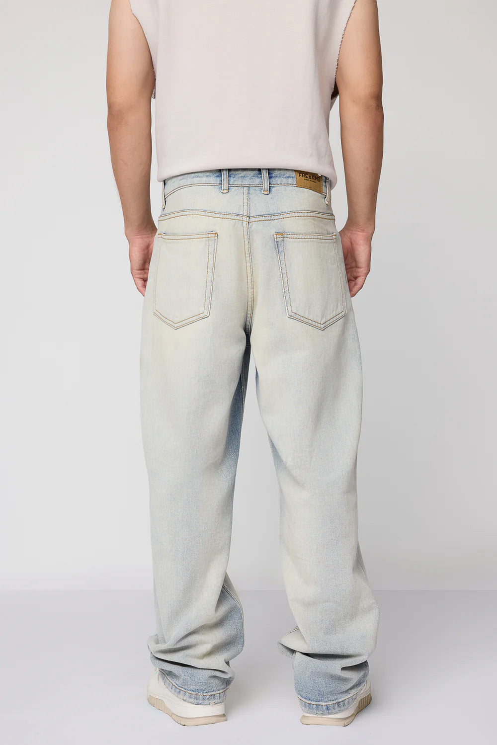 Urban Wash Blue Men's Baggy Straight Jeans