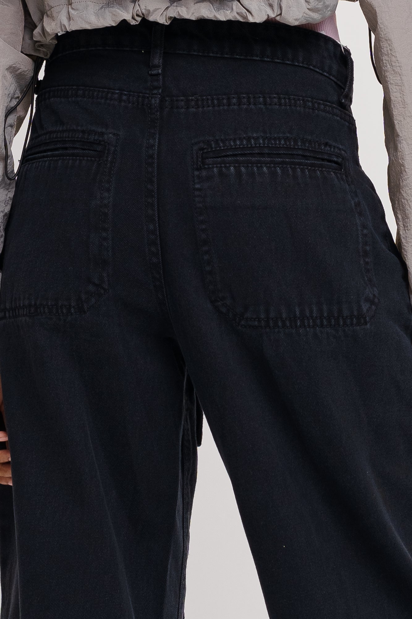 Super Streat Black Wide Jeans