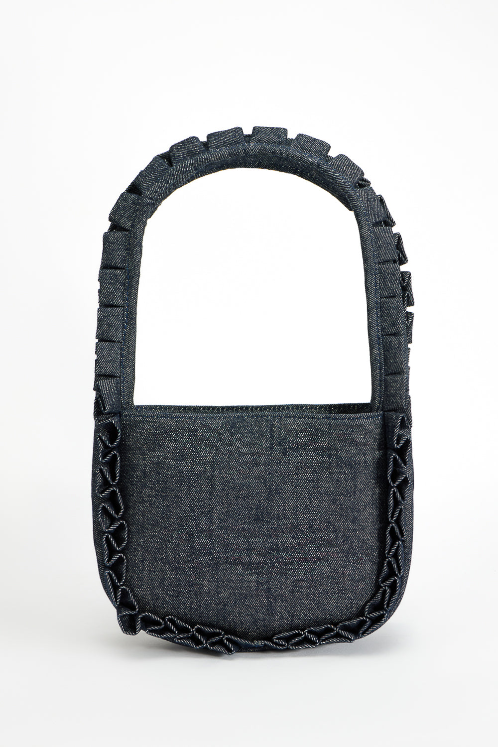 Denim Frill Bag