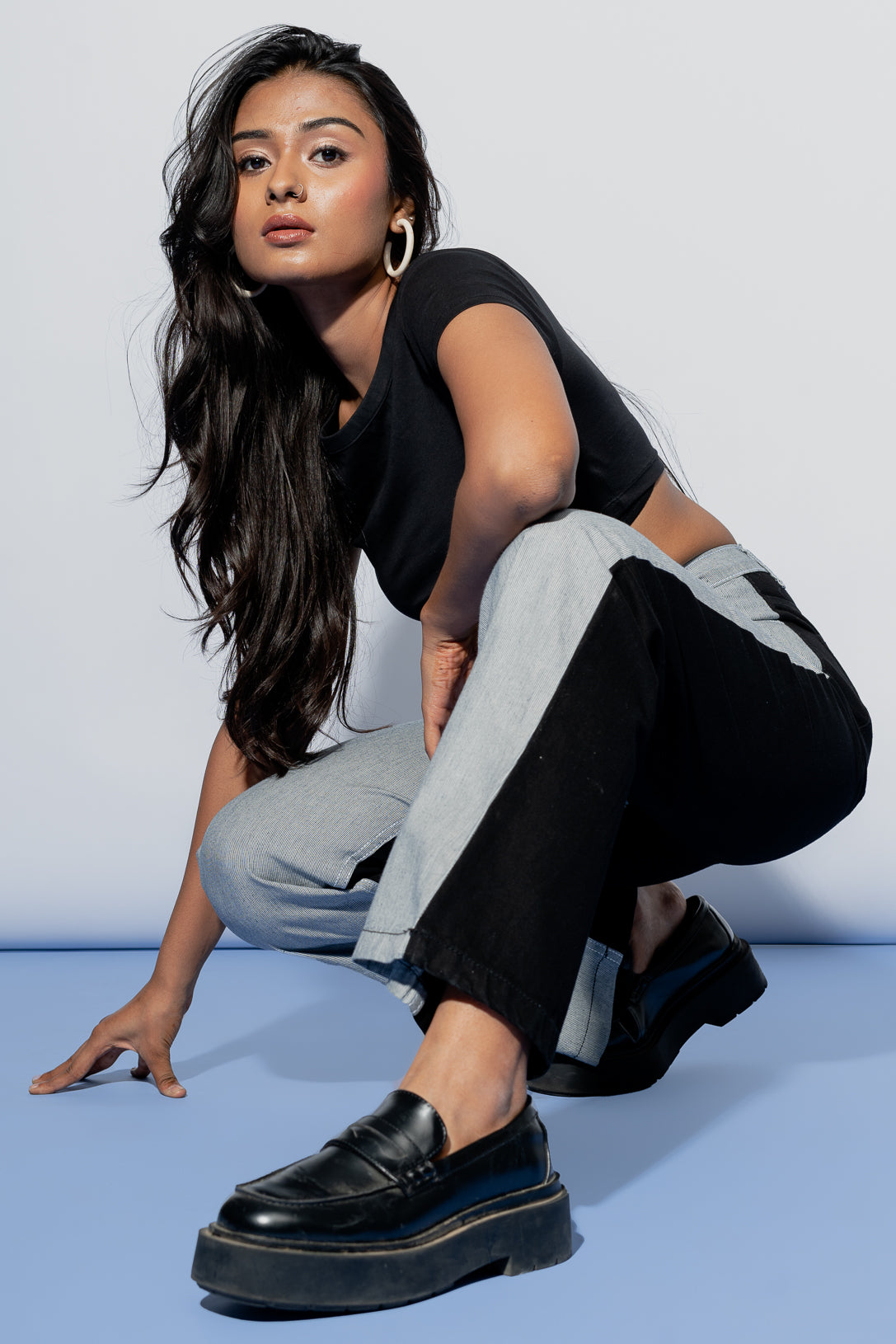 GREY-BLACK HYBRID PANTS