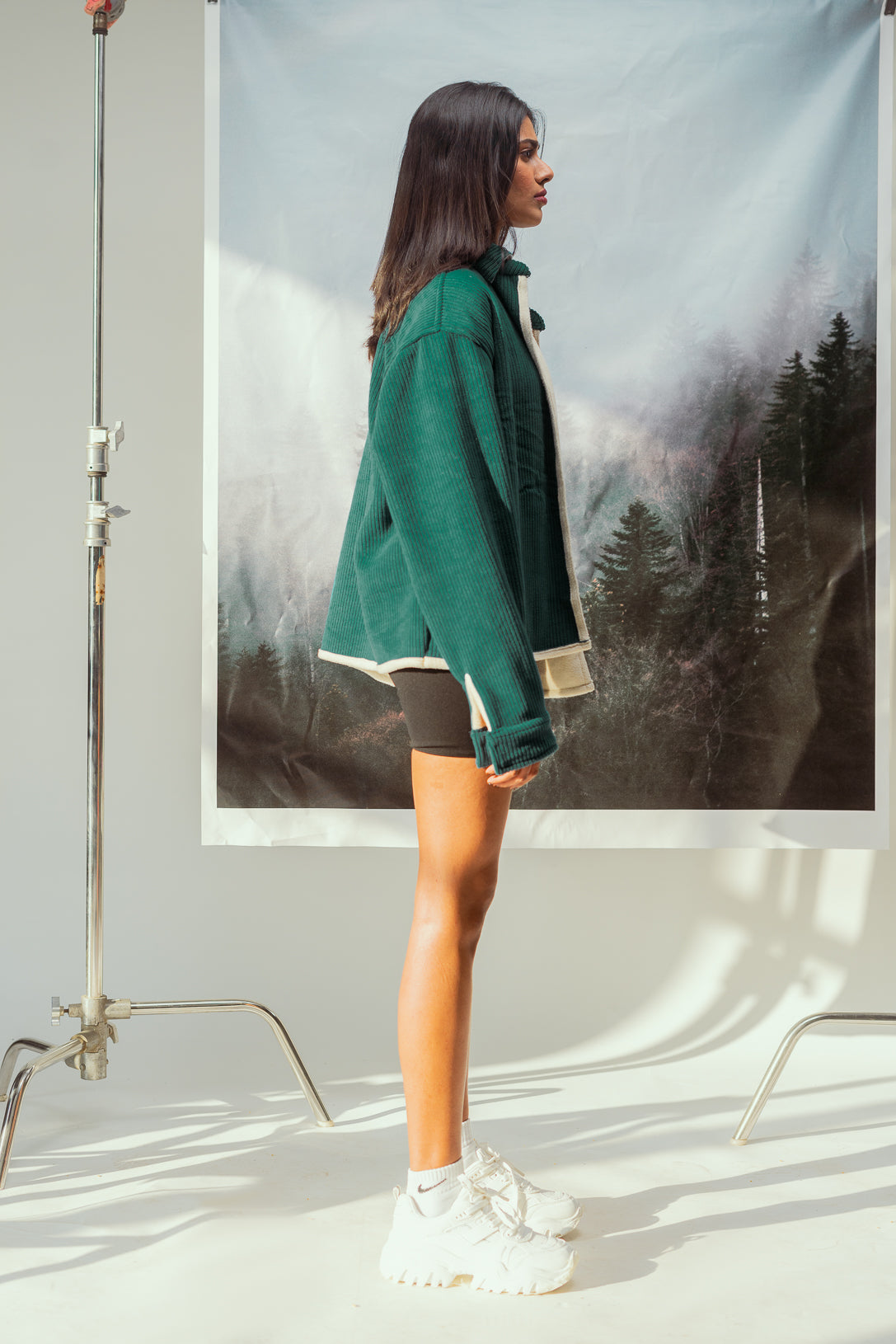 TEAL CORDUROY JACKET