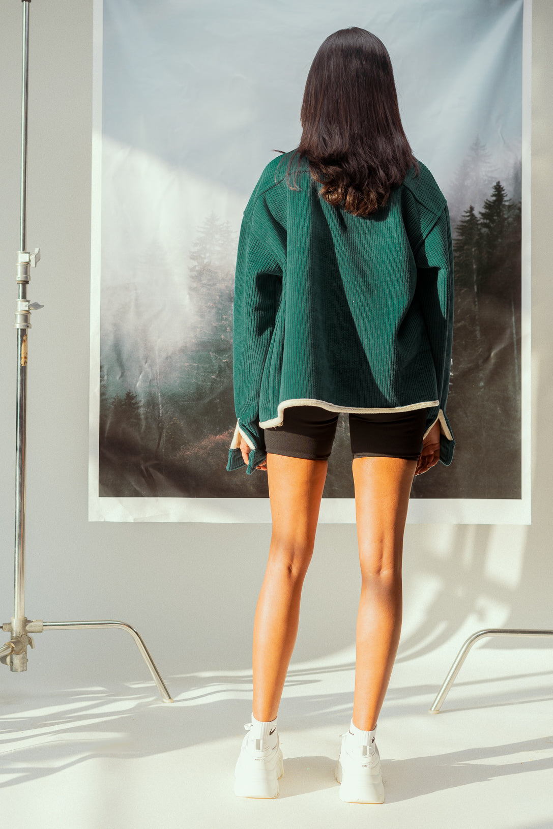 TEAL CORDUROY JACKET