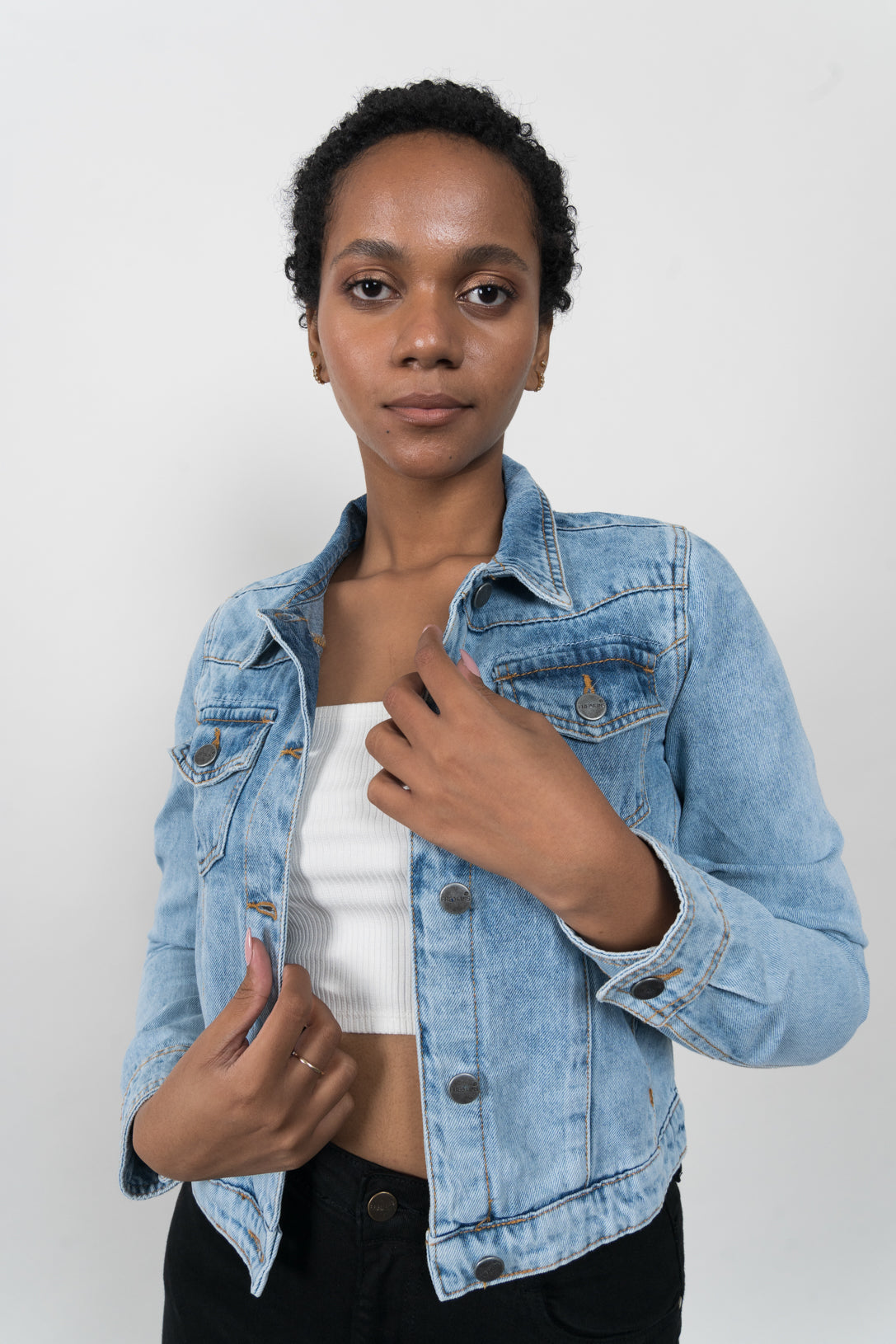 Light blue denim jacket