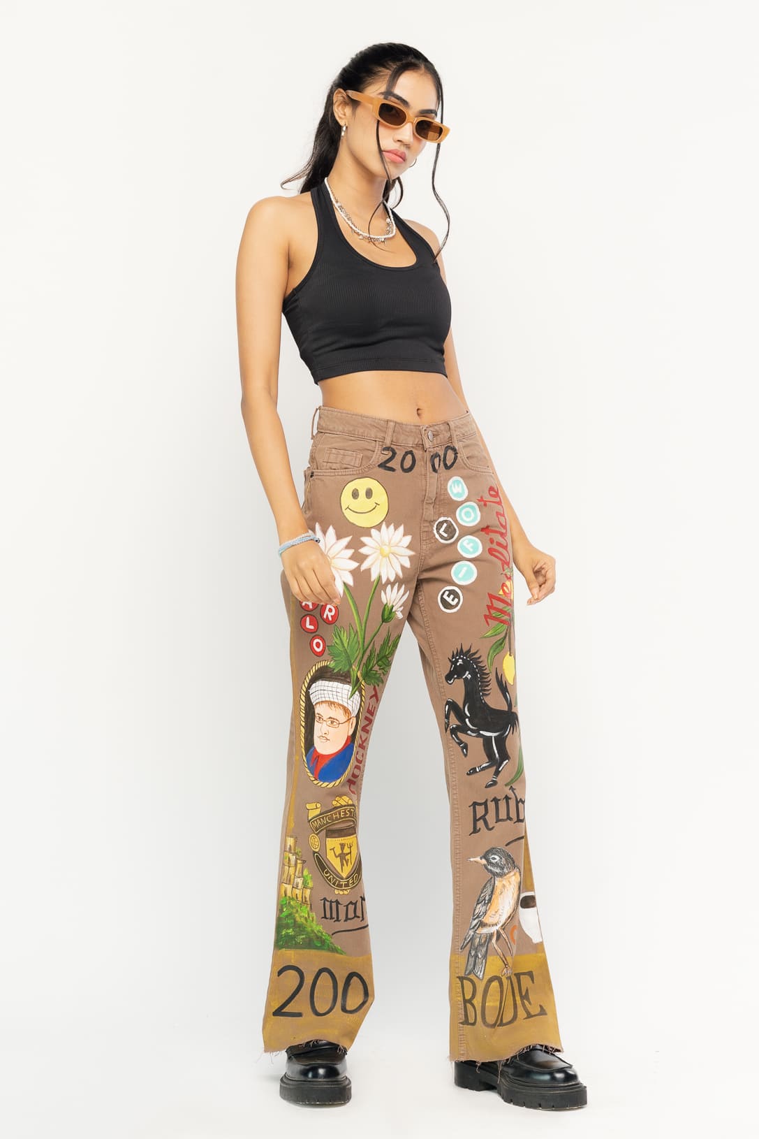 ARTSY BROWN BOOTCUT