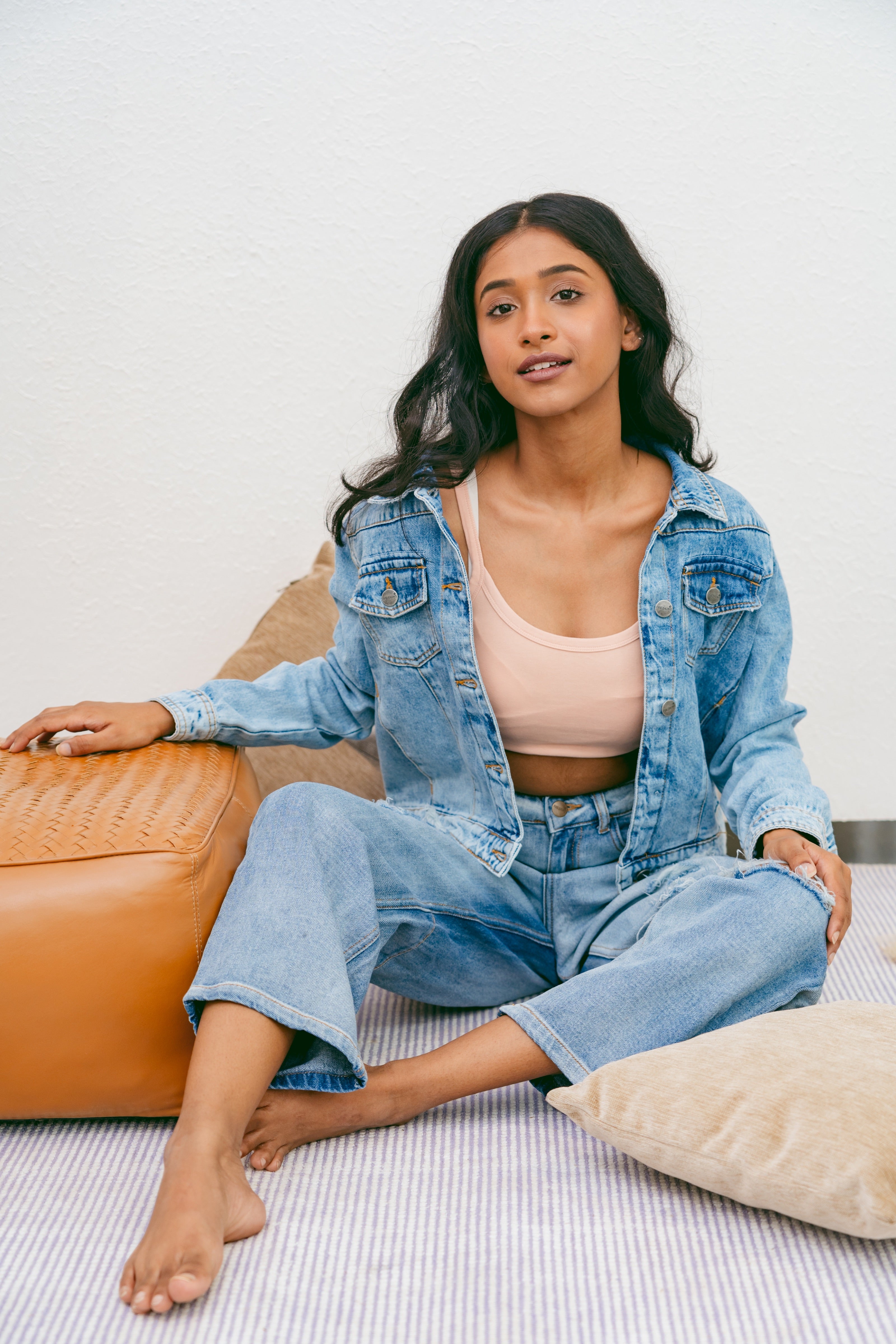 Light blue denim jacket