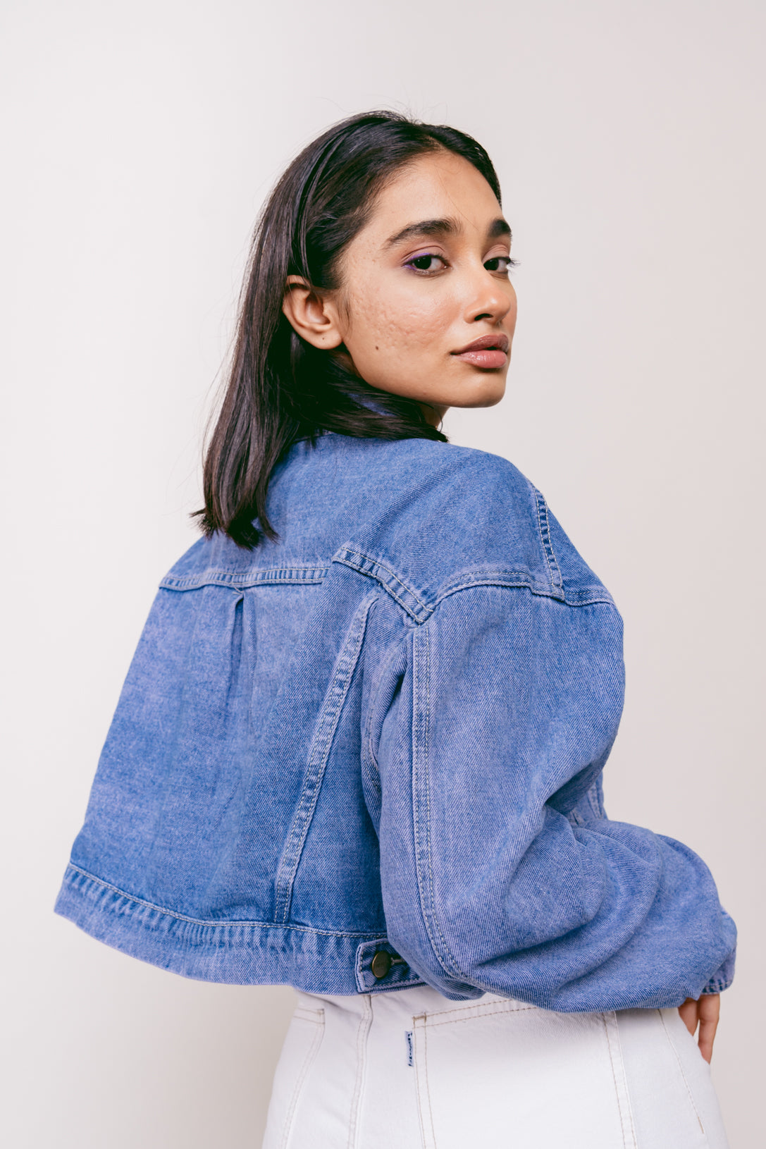 Oversized cropped jacket