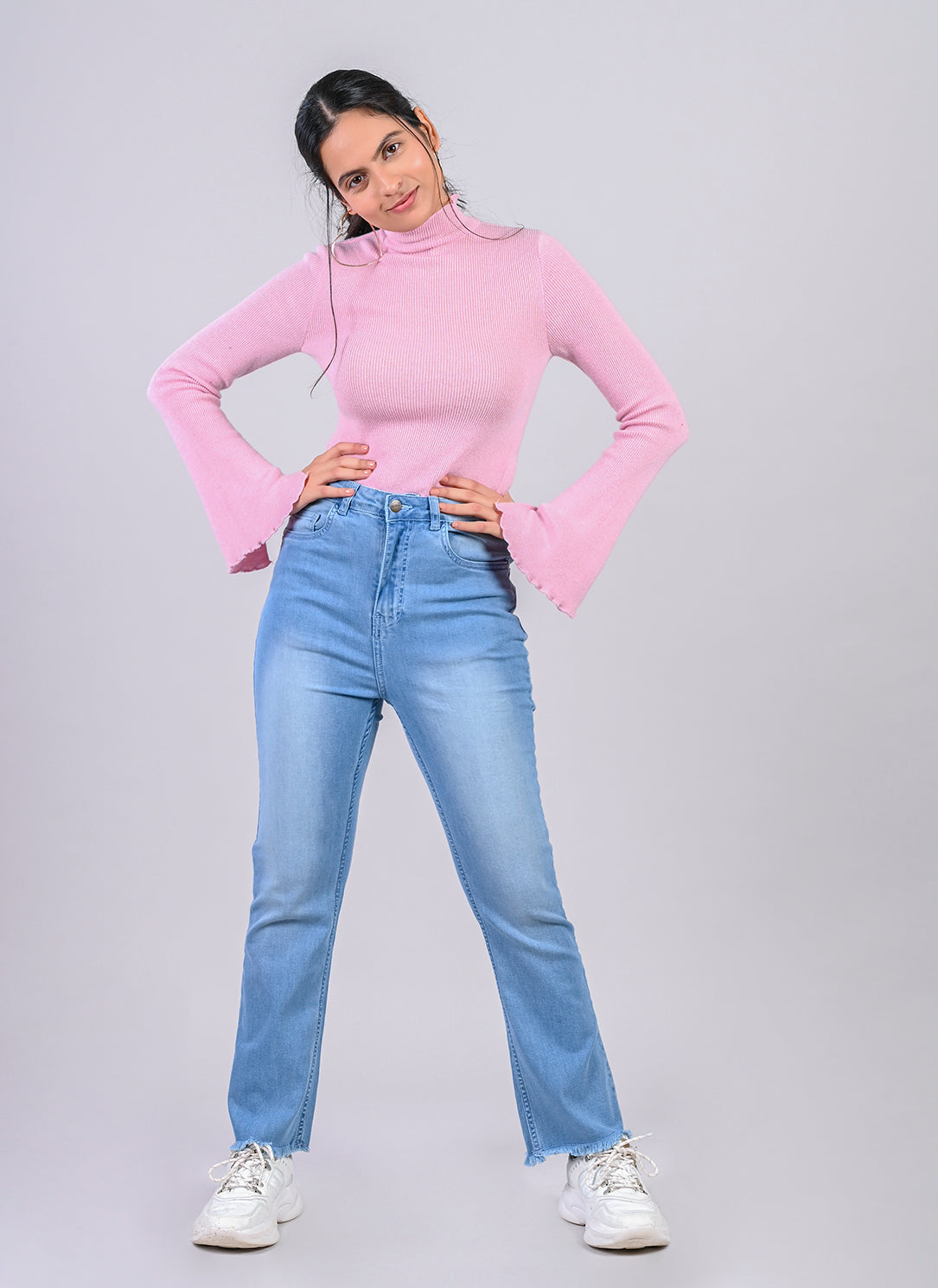 SERENITY BLUE SLIGHT BOOTCUT JEANS