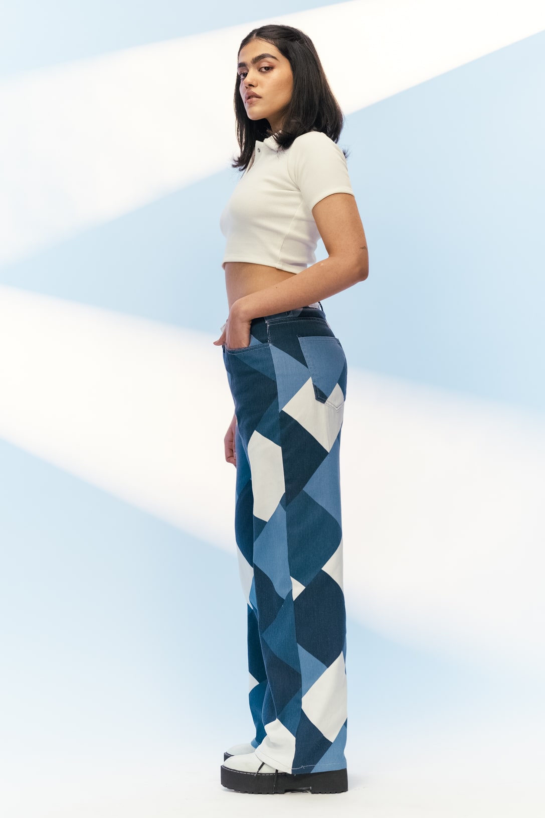 BLUE PATCH JEANS