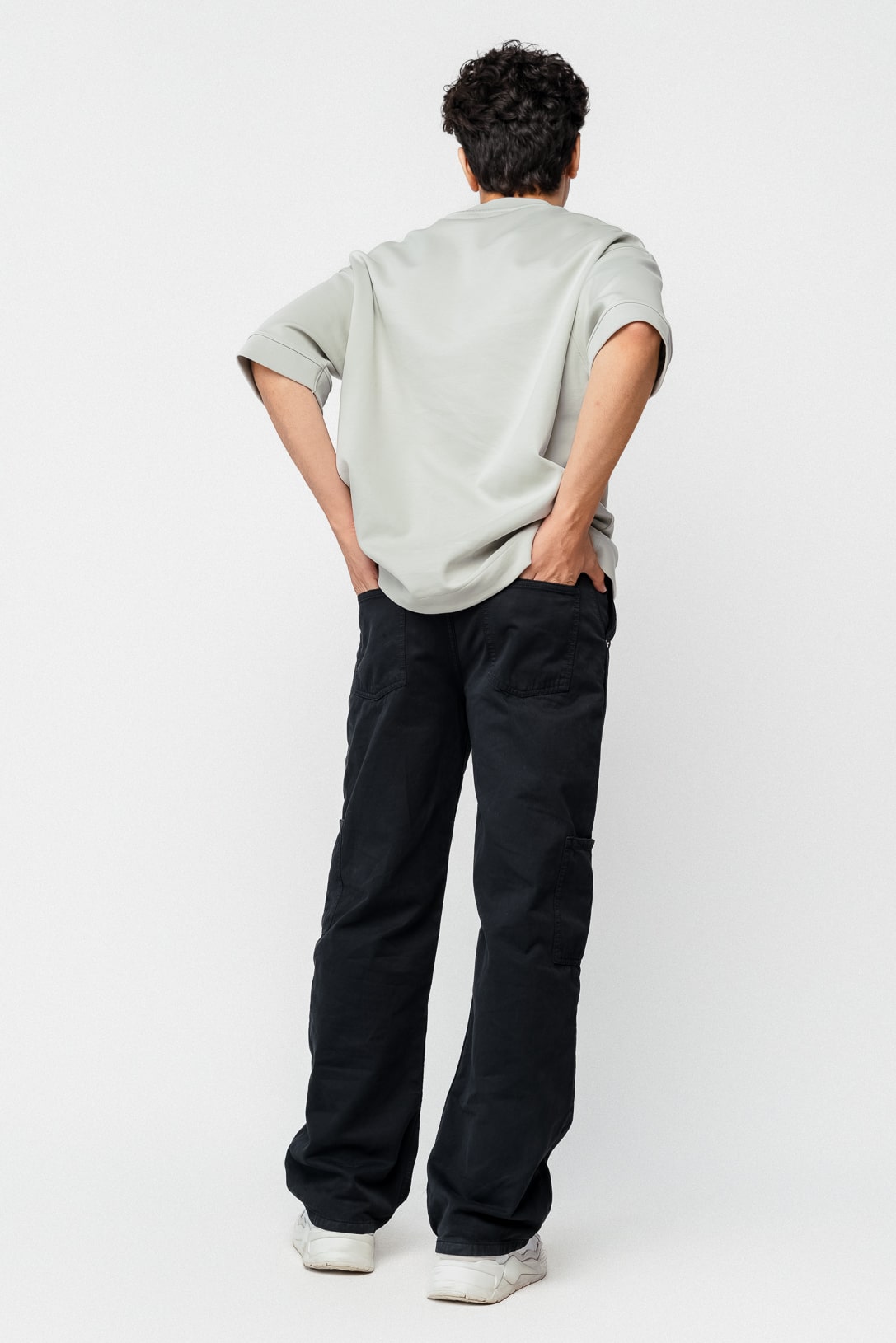 Slate Men's Straight Cargo Jeans